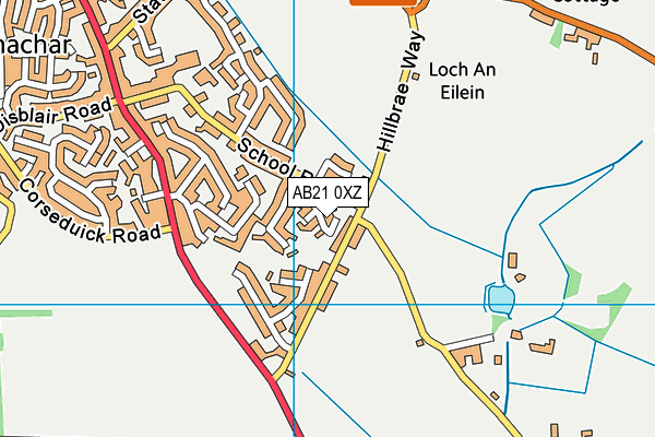 AB21 0XZ map - OS VectorMap District (Ordnance Survey) AB21 0XZ map - OS VectorMap District (Ordnance Survey)