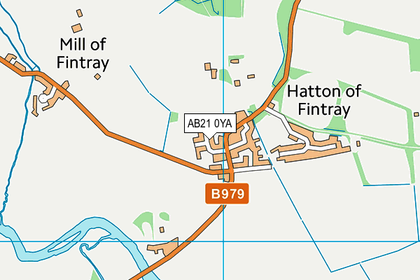 AB21 0YA map - OS VectorMap District (Ordnance Survey) AB21 0YA map - OS VectorMap District (Ordnance Survey)