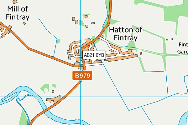 AB21 0YB map - OS VectorMap District (Ordnance Survey) AB21 0YB map - OS VectorMap District (Ordnance Survey)