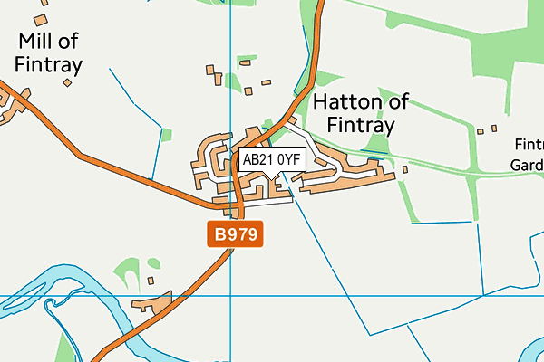 AB21 0YF map - OS VectorMap District (Ordnance Survey) AB21 0YF map - OS VectorMap District (Ordnance Survey)