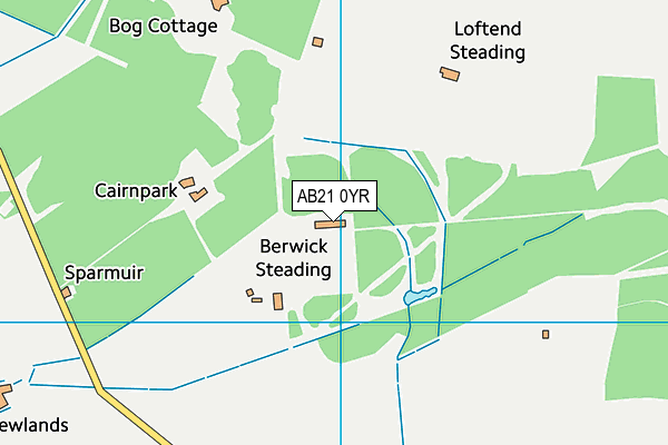 AB21 0YR map - OS VectorMap District (Ordnance Survey) AB21 0YR map - OS VectorMap District (Ordnance Survey)