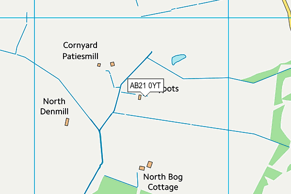 AB21 0YT map - OS VectorMap District (Ordnance Survey) AB21 0YT map - OS VectorMap District (Ordnance Survey)