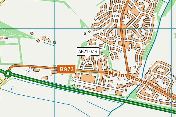 AB21 0ZR map - OS VectorMap District (Ordnance Survey) AB21 0ZR map - OS VectorMap District (Ordnance Survey)