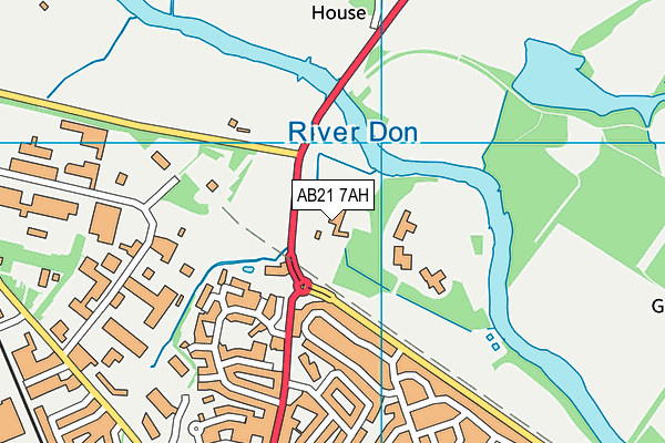 AB21 7AH map - OS VectorMap District (Ordnance Survey) AB21 7AH map - OS VectorMap District (Ordnance Survey)