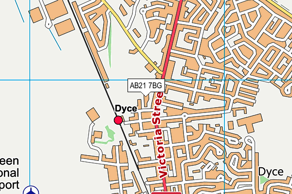 AB21 7BG map - OS VectorMap District (Ordnance Survey) AB21 7BG map - OS VectorMap District (Ordnance Survey)