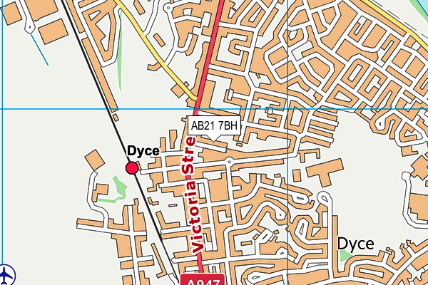 AB21 7BH map - OS VectorMap District (Ordnance Survey) AB21 7BH map - OS VectorMap District (Ordnance Survey)