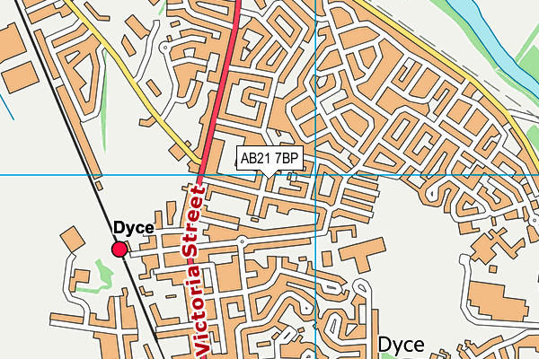 AB21 7BP map - OS VectorMap District (Ordnance Survey) AB21 7BP map - OS VectorMap District (Ordnance Survey)