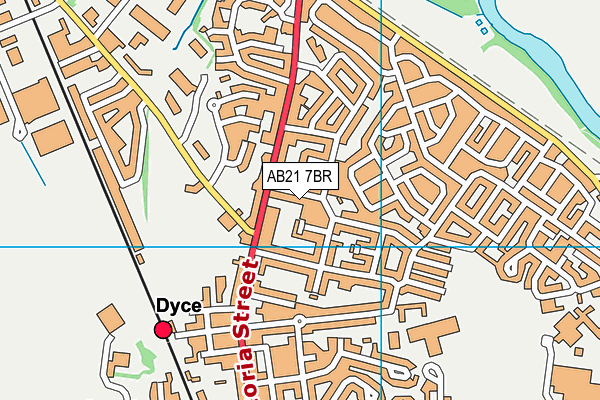 AB21 7BR map - OS VectorMap District (Ordnance Survey) AB21 7BR map - OS VectorMap District (Ordnance Survey)