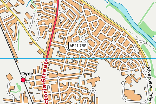 AB21 7BS map - OS VectorMap District (Ordnance Survey) AB21 7BS map - OS VectorMap District (Ordnance Survey)
