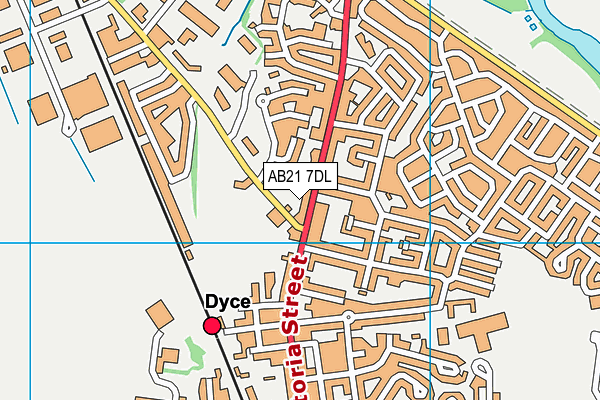 AB21 7DL map - OS VectorMap District (Ordnance Survey) AB21 7DL map - OS VectorMap District (Ordnance Survey)
