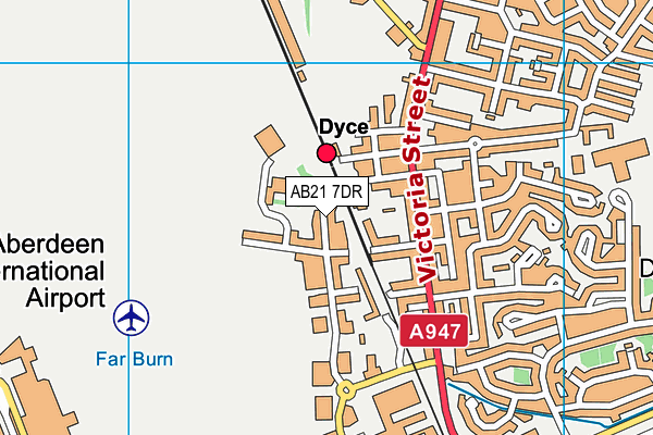 AB21 7DR map - OS VectorMap District (Ordnance Survey) AB21 7DR map - OS VectorMap District (Ordnance Survey)