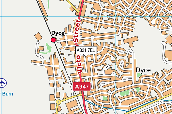 AB21 7EL map - OS VectorMap District (Ordnance Survey) AB21 7EL map - OS VectorMap District (Ordnance Survey)