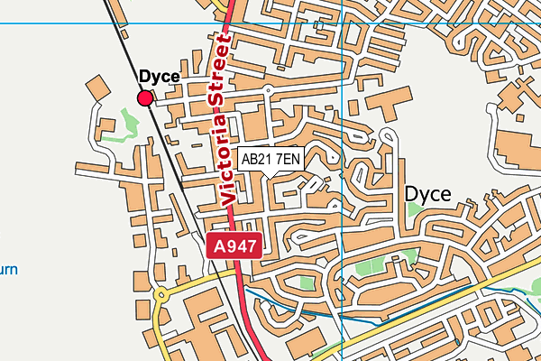 AB21 7EN map - OS VectorMap District (Ordnance Survey) AB21 7EN map - OS VectorMap District (Ordnance Survey)