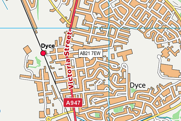 AB21 7EW map - OS VectorMap District (Ordnance Survey) AB21 7EW map - OS VectorMap District (Ordnance Survey)