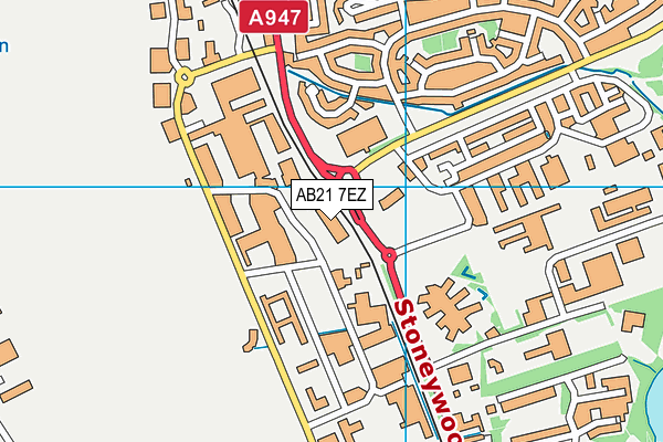 AB21 7EZ map - OS VectorMap District (Ordnance Survey) AB21 7EZ map - OS VectorMap District (Ordnance Survey)