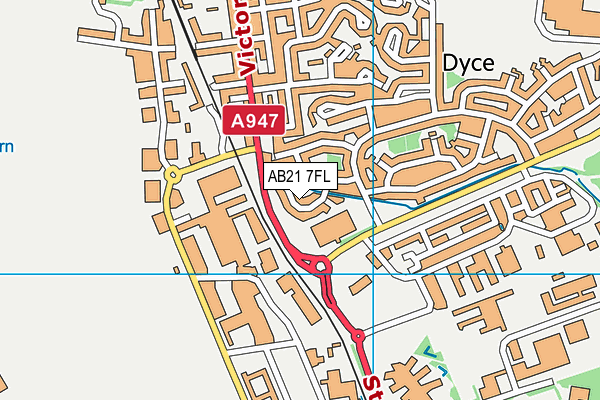 AB21 7FL map - OS VectorMap District (Ordnance Survey) AB21 7FL map - OS VectorMap District (Ordnance Survey)