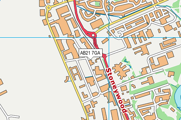 AB21 7GA map - OS VectorMap District (Ordnance Survey) AB21 7GA map - OS VectorMap District (Ordnance Survey)