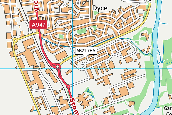 AB21 7HA map - OS VectorMap District (Ordnance Survey) AB21 7HA map - OS VectorMap District (Ordnance Survey)