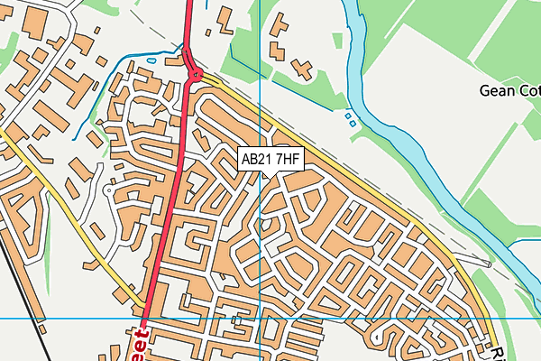 AB21 7HF map - OS VectorMap District (Ordnance Survey) AB21 7HF map - OS VectorMap District (Ordnance Survey)