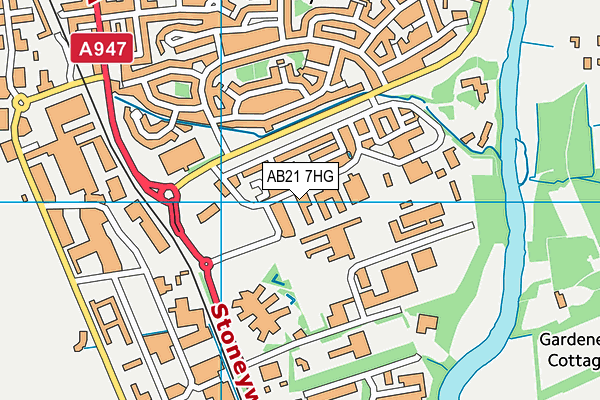 AB21 7HG map - OS VectorMap District (Ordnance Survey) AB21 7HG map - OS VectorMap District (Ordnance Survey)