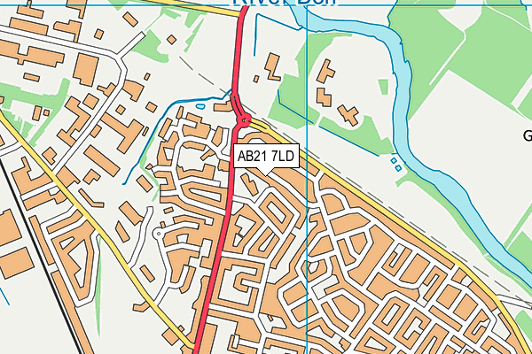 AB21 7LD map - OS VectorMap District (Ordnance Survey) AB21 7LD map - OS VectorMap District (Ordnance Survey)