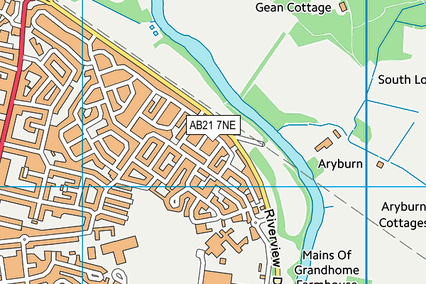 AB21 7NE map - OS VectorMap District (Ordnance Survey) AB21 7NE map - OS VectorMap District (Ordnance Survey)
