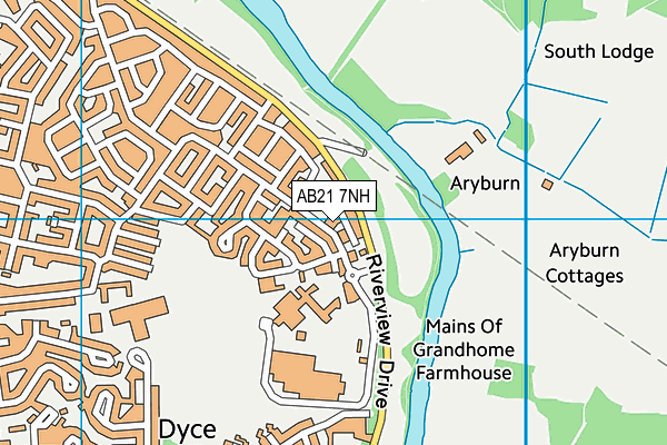 AB21 7NH map - OS VectorMap District (Ordnance Survey) AB21 7NH map - OS VectorMap District (Ordnance Survey)