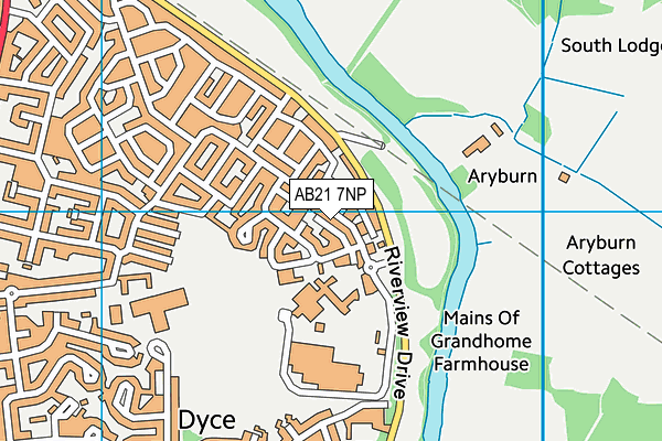 AB21 7NP map - OS VectorMap District (Ordnance Survey) AB21 7NP map - OS VectorMap District (Ordnance Survey)