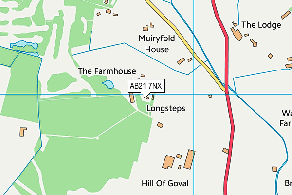 AB21 7NX map - OS VectorMap District (Ordnance Survey) AB21 7NX map - OS VectorMap District (Ordnance Survey)