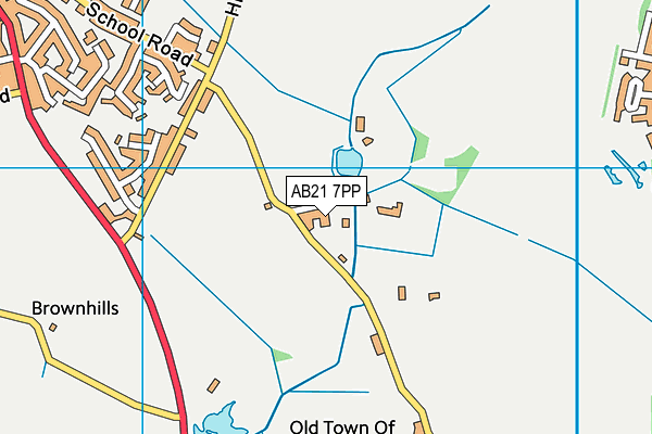 AB21 7PP map - OS VectorMap District (Ordnance Survey) AB21 7PP map - OS VectorMap District (Ordnance Survey)