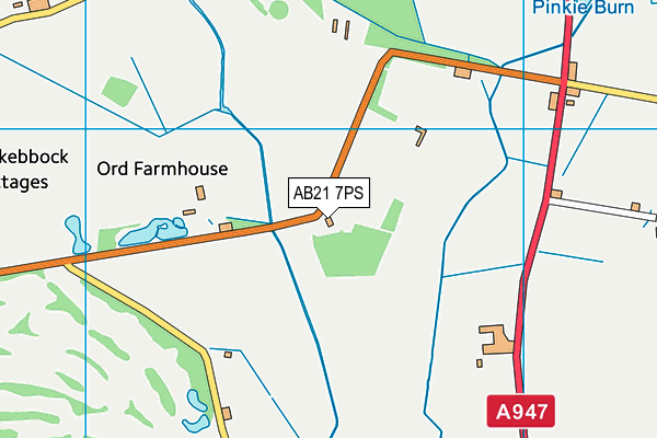 AB21 7PS map - OS VectorMap District (Ordnance Survey) AB21 7PS map - OS VectorMap District (Ordnance Survey)