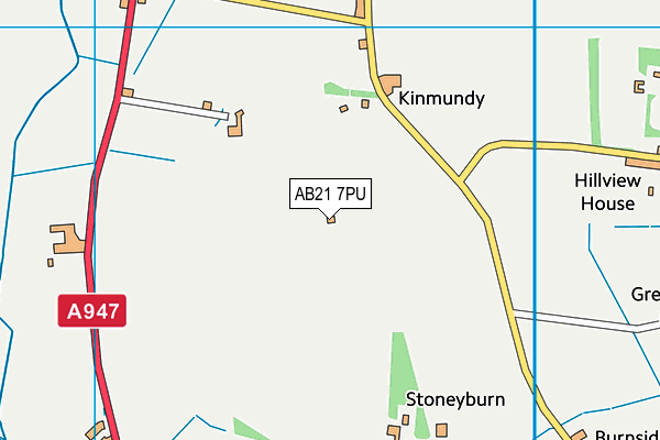 AB21 7PU map - OS VectorMap District (Ordnance Survey) AB21 7PU map - OS VectorMap District (Ordnance Survey)