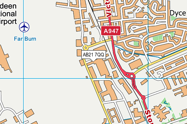 AB21 7QQ map - OS VectorMap District (Ordnance Survey) AB21 7QQ map - OS VectorMap District (Ordnance Survey)