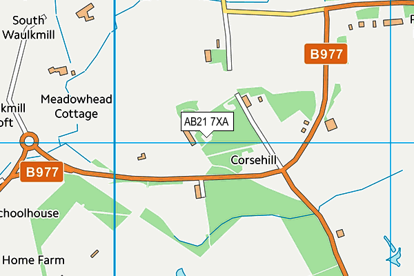 AB21 7XA map - OS VectorMap District (Ordnance Survey) AB21 7XA map - OS VectorMap District (Ordnance Survey)