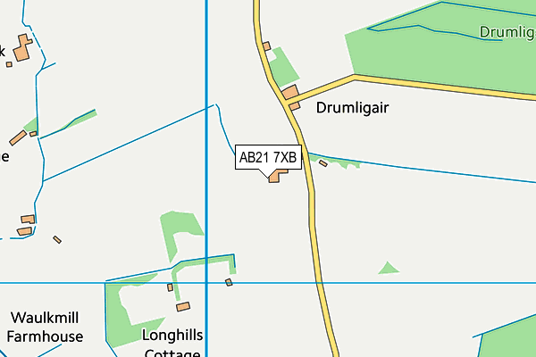 AB21 7XB map - OS VectorMap District (Ordnance Survey) AB21 7XB map - OS VectorMap District (Ordnance Survey)