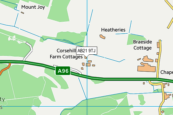 AB21 9TJ map - OS VectorMap District (Ordnance Survey) AB21 9TJ map - OS VectorMap District (Ordnance Survey)