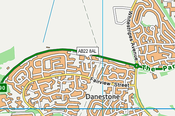 AB22 8AL map - OS VectorMap District (Ordnance Survey) AB22 8AL map - OS VectorMap District (Ordnance Survey)