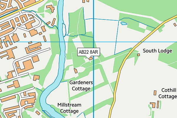 AB22 8AR map - OS VectorMap District (Ordnance Survey) AB22 8AR map - OS VectorMap District (Ordnance Survey)