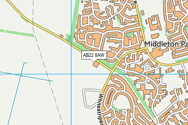 AB22 8AW map - OS VectorMap District (Ordnance Survey) AB22 8AW map - OS VectorMap District (Ordnance Survey)