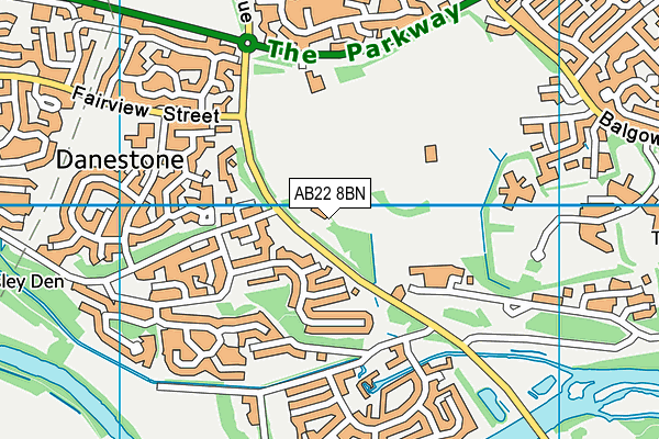 AB22 8BN map - OS VectorMap District (Ordnance Survey) AB22 8BN map - OS VectorMap District (Ordnance Survey)