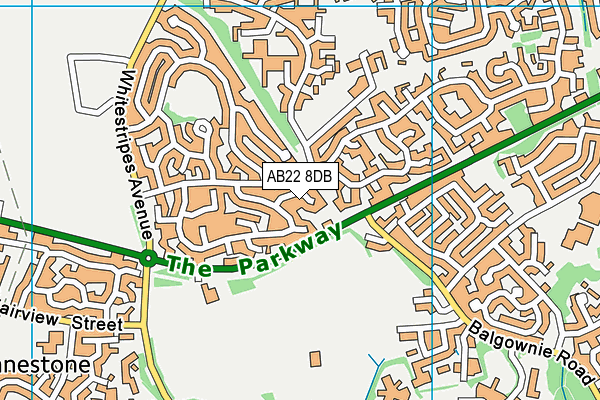 AB22 8DB map - OS VectorMap District (Ordnance Survey) AB22 8DB map - OS VectorMap District (Ordnance Survey)