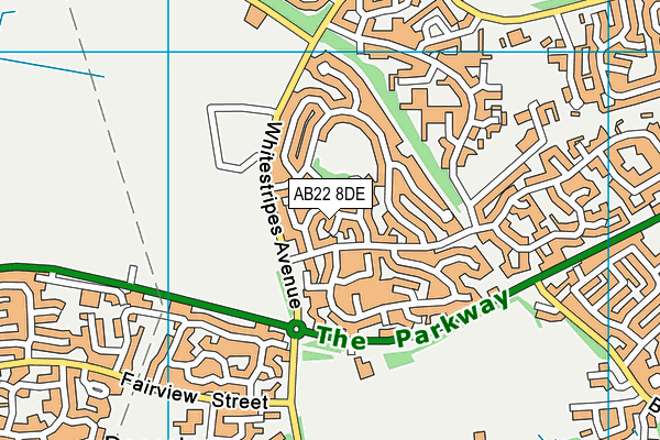 AB22 8DE map - OS VectorMap District (Ordnance Survey) AB22 8DE map - OS VectorMap District (Ordnance Survey)