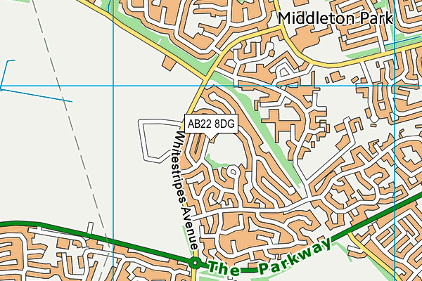 AB22 8DG map - OS VectorMap District (Ordnance Survey) AB22 8DG map - OS VectorMap District (Ordnance Survey)