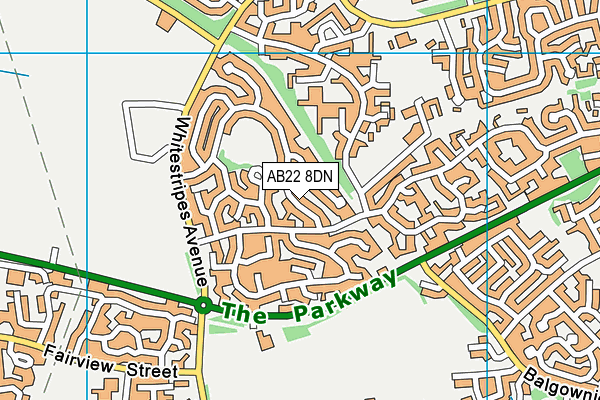 AB22 8DN map - OS VectorMap District (Ordnance Survey) AB22 8DN map - OS VectorMap District (Ordnance Survey)