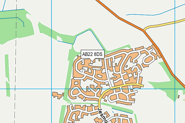 AB22 8DS map - OS VectorMap District (Ordnance Survey) AB22 8DS map - OS VectorMap District (Ordnance Survey)
