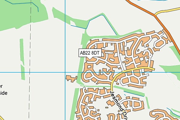 AB22 8DT map - OS VectorMap District (Ordnance Survey) AB22 8DT map - OS VectorMap District (Ordnance Survey)