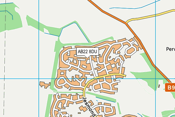 AB22 8DU map - OS VectorMap District (Ordnance Survey) AB22 8DU map - OS VectorMap District (Ordnance Survey)