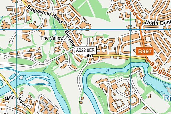 AB22 8ER map - OS VectorMap District (Ordnance Survey) AB22 8ER map - OS VectorMap District (Ordnance Survey)