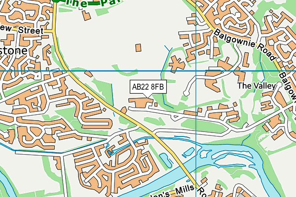 AB22 8FB map - OS VectorMap District (Ordnance Survey) AB22 8FB map - OS VectorMap District (Ordnance Survey)