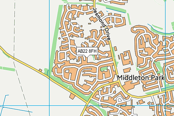 AB22 8FH map - OS VectorMap District (Ordnance Survey) AB22 8FH map - OS VectorMap District (Ordnance Survey)